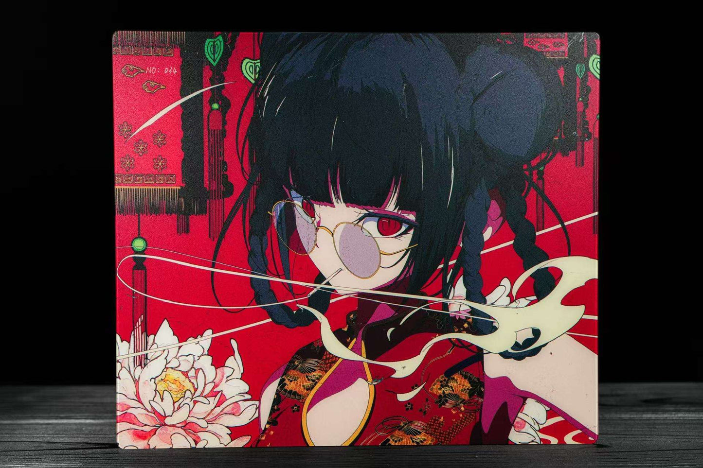 予約販売 ガラスマウスパッド Wreath "Crimson Scent"