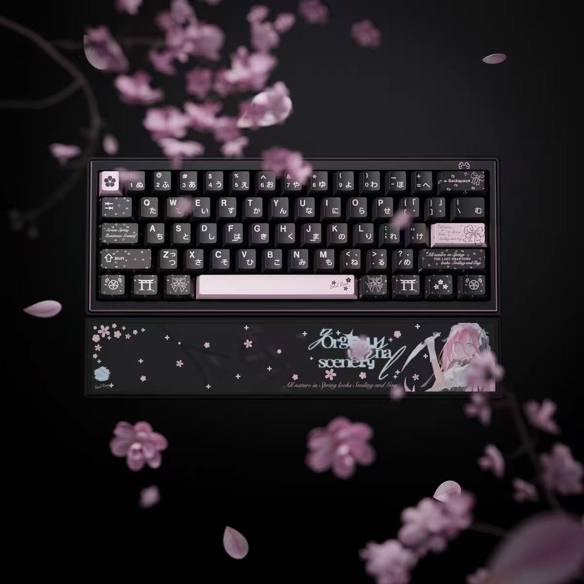 SoulRose 春和景明 黒 キーキャップ（予約販売）