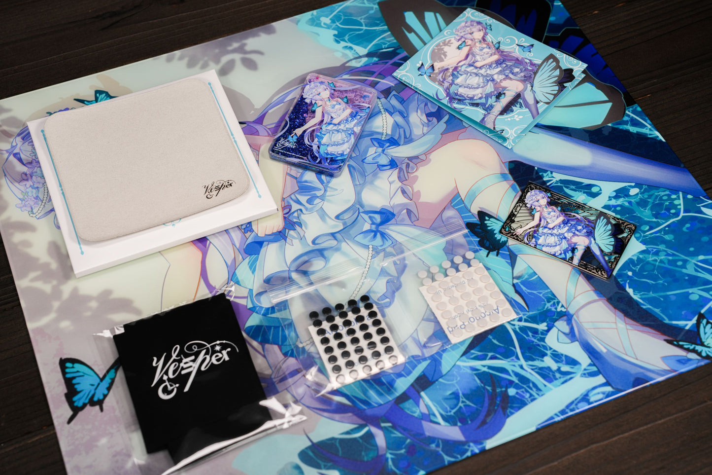 【予約販売】ガラスマウスパッド Vesper Studio 「Azure」